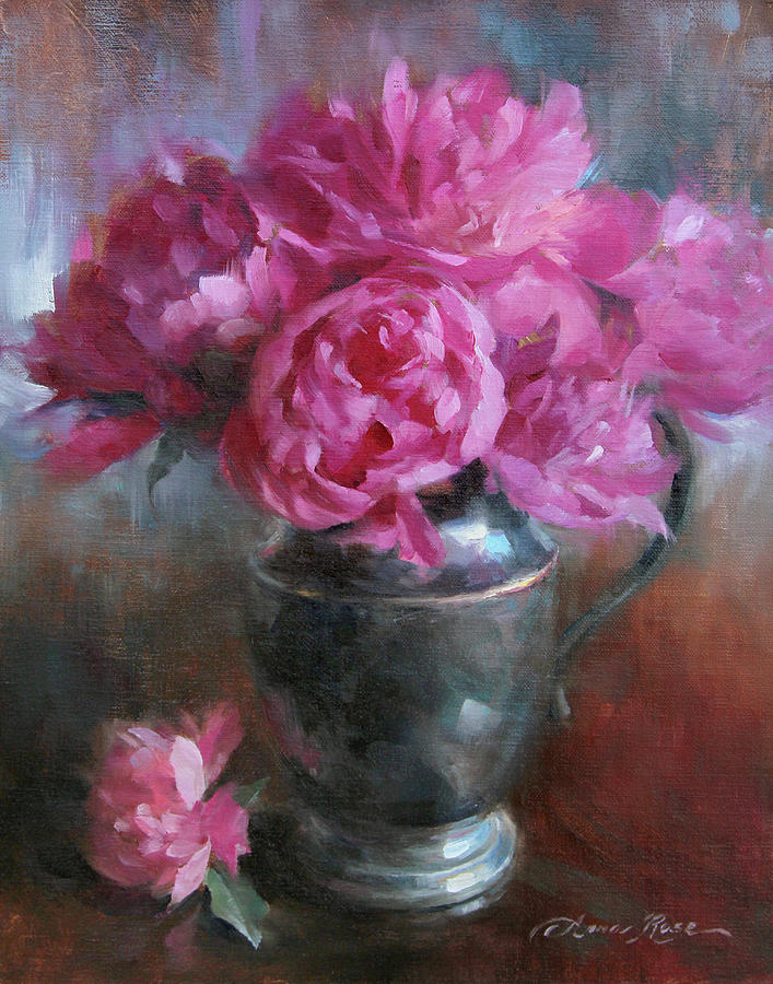 June Bouquet Painting by Anna Rose Bain