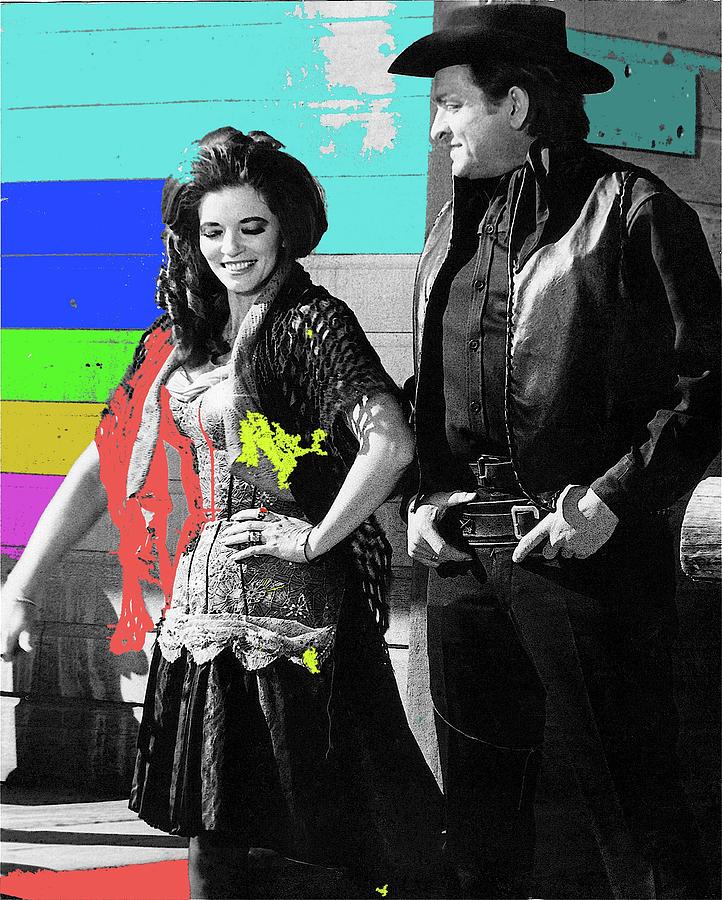 June Carter And Johnny Cash In Costume Old Tucson Arizona 1971 Color Johnny Cash And June Carter Costume