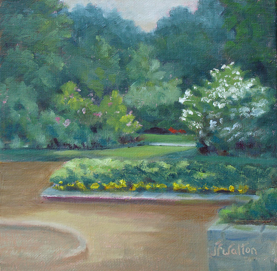 June Gardens Painting by Judy Fischer Walton