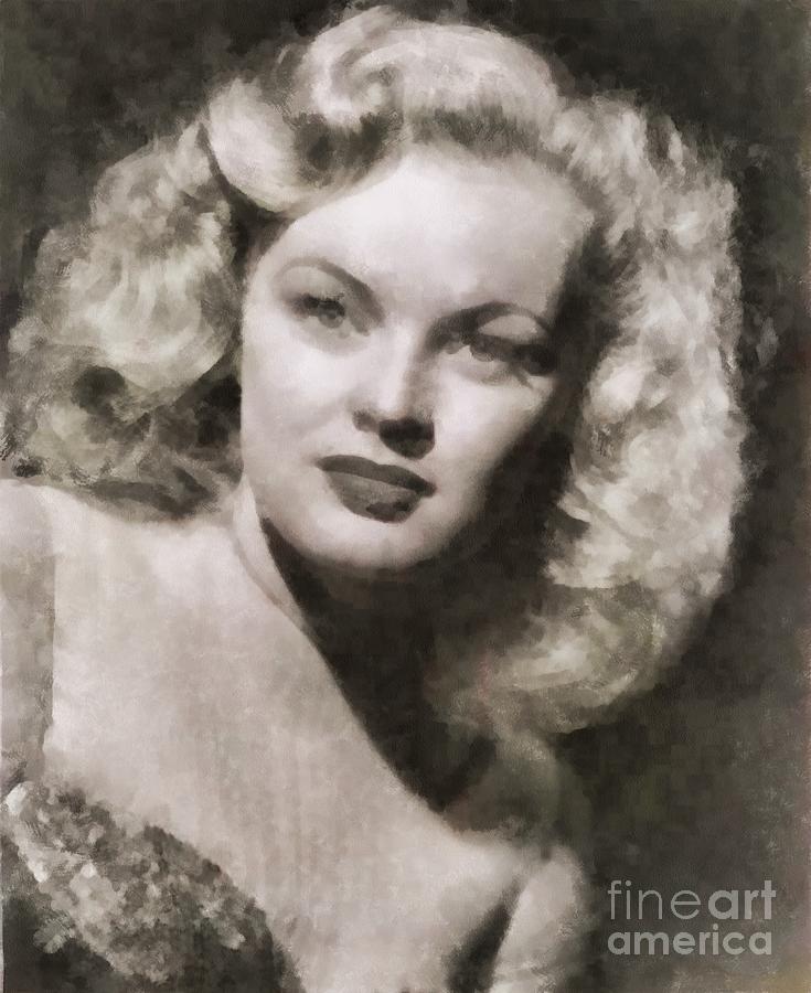 June Haver, Actress Painting