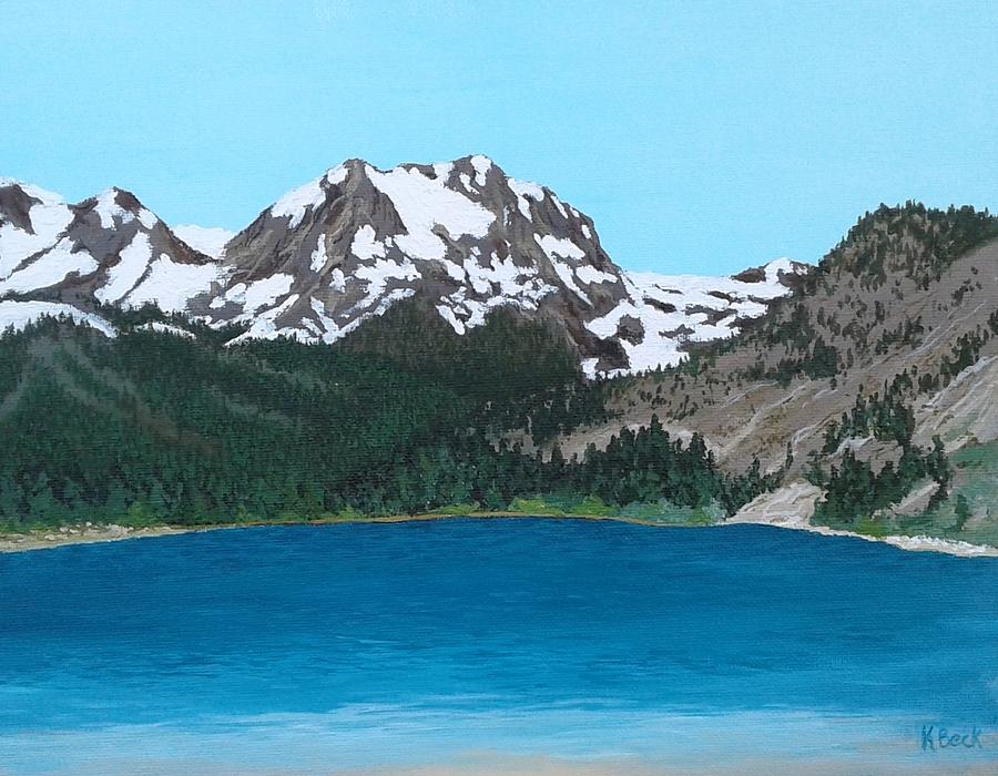 June Lake California Painting by Katherine Young-Beck