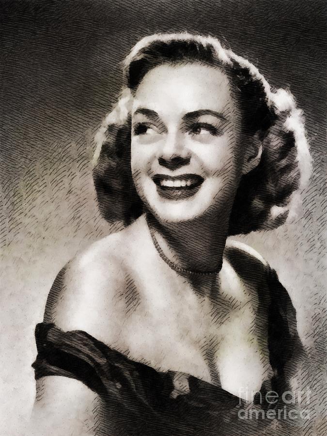 June Lockhart, Vintage Actress Painting