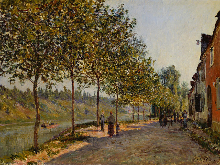 June Morning in Saint Mammes, from 1884 Painting by Alfred Sisley