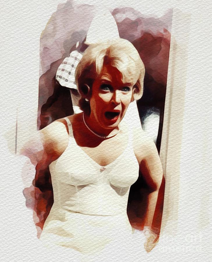 June Whitfield, Carry On Films Cast Painting