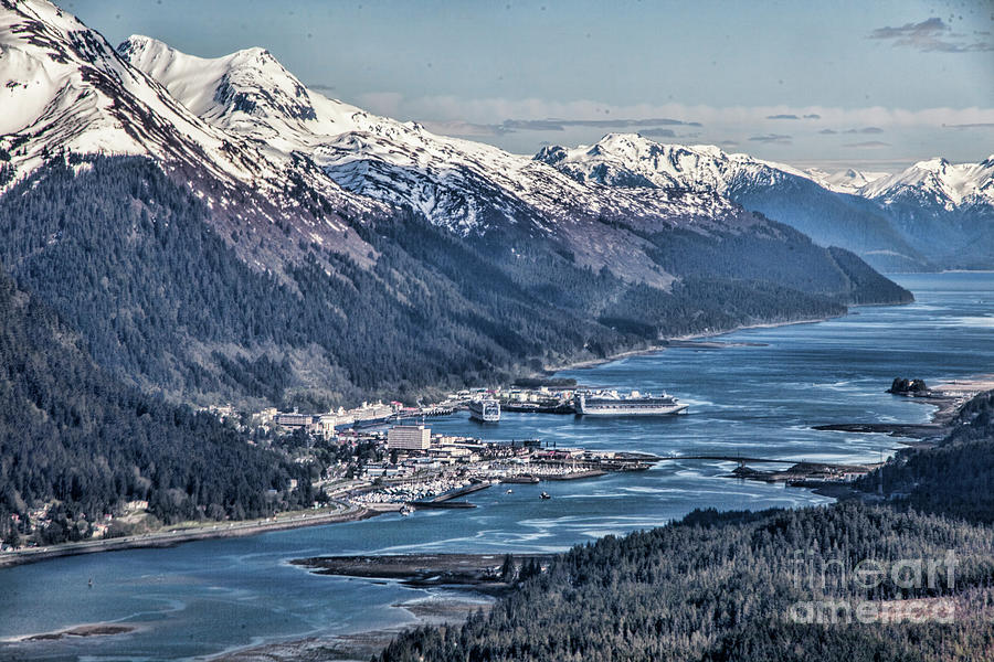 Juneau from Above Photograph by Shirley Mangini