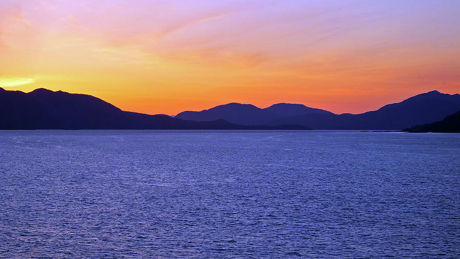 Juneau Sunset Photograph by Judy Wanamaker