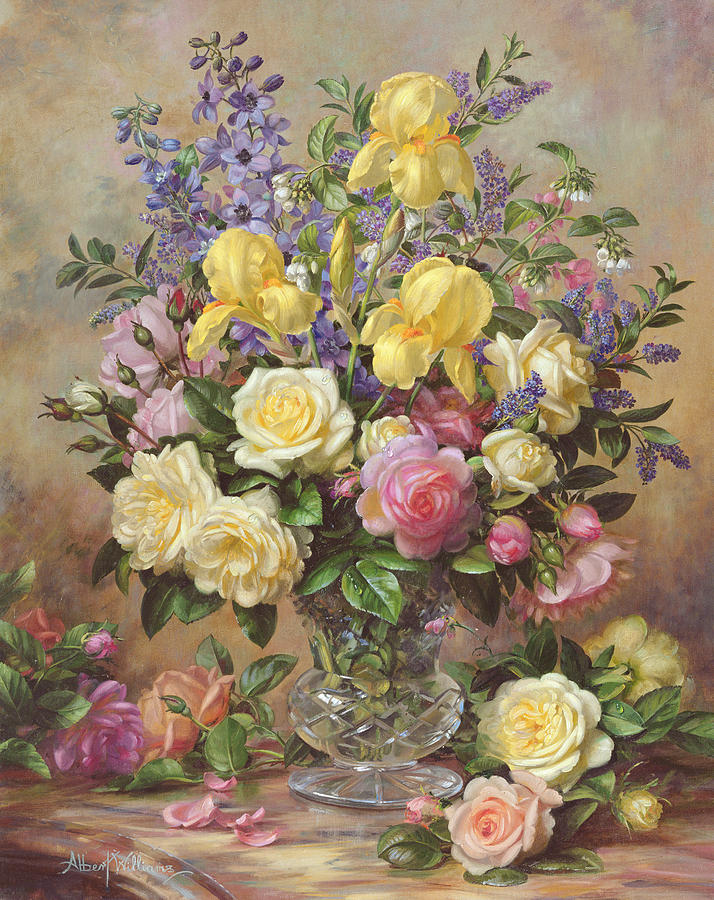 Junes Floral Glory Painting by Albert Williams