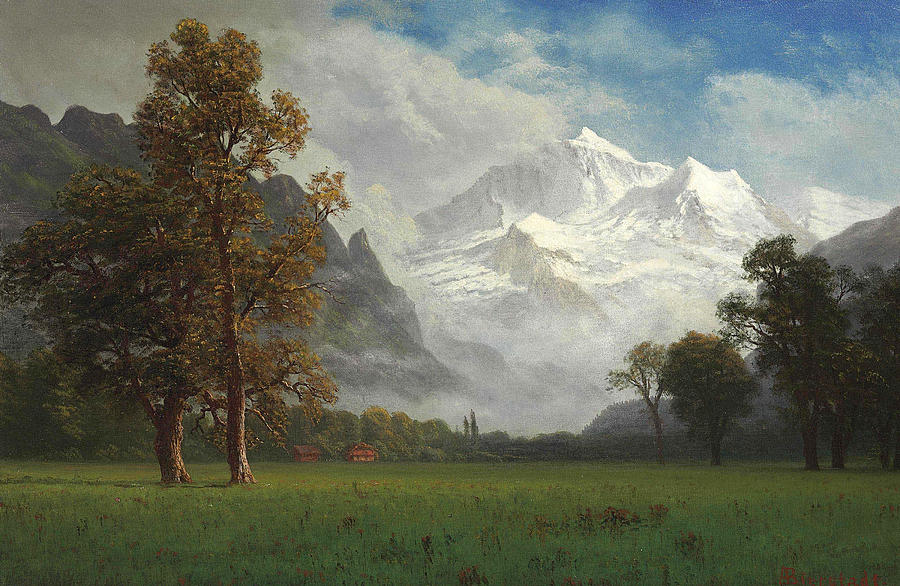 Jungfrau Painting by Albert Bierstadt