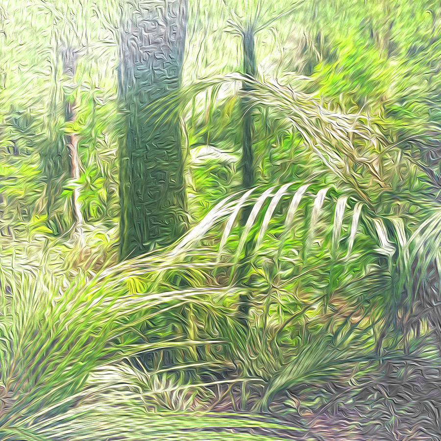 Jungle abstract 2 Digital Art by Les Cunliffe