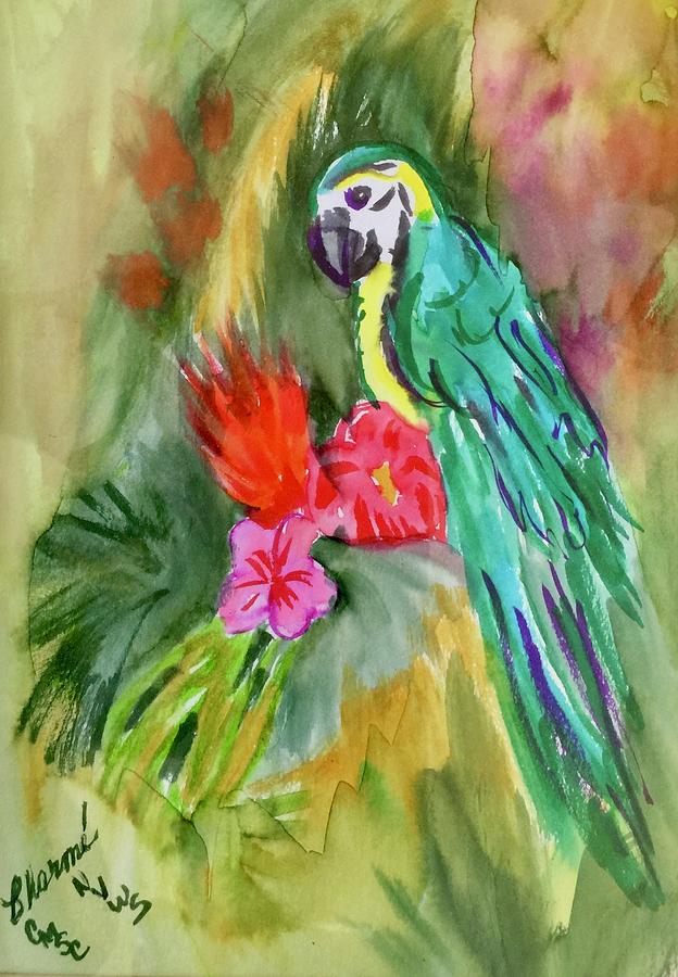 Jungle Bird Painting by Charme Curtin