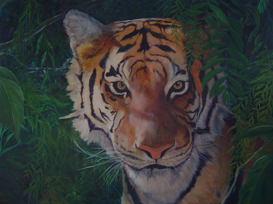 Tiger Painting - Jungle Eyes by James Berger Tiger Painting - Jungle Eyes by James Berger