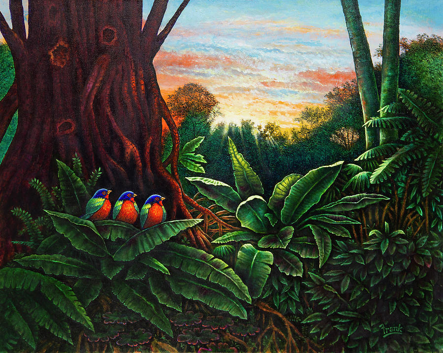 Jungle Harmony 3 Painting by Michael Frank