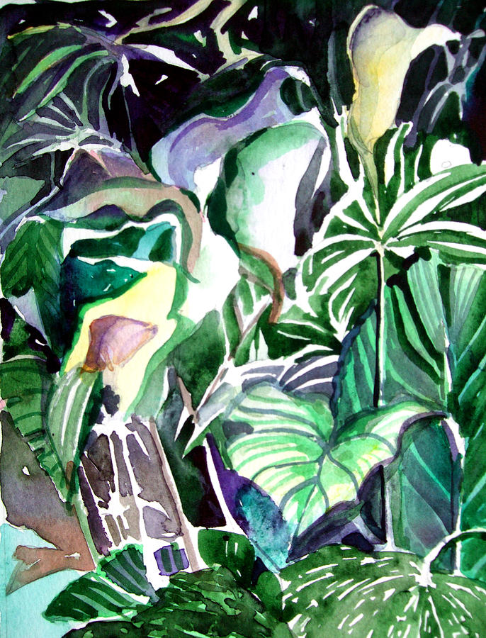 Jungle Lights Painting by Mindy Newman