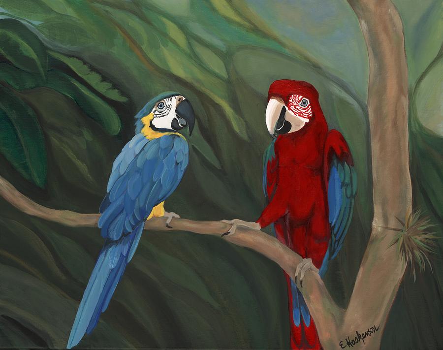 Jungle Parrot Original Painting