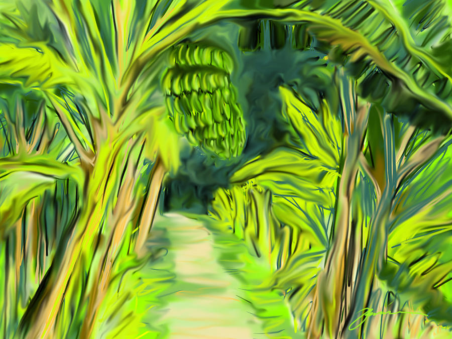 Jungle Path Digital Art by Jean Pacheco Ravinski