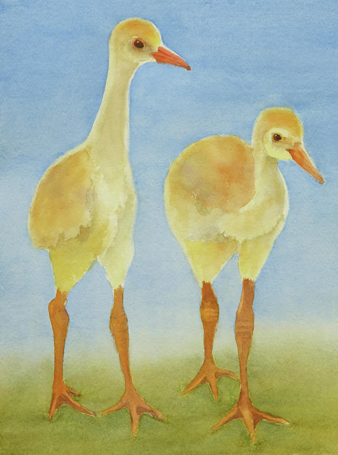 Junior Birdmen Painting by Judy Mercer