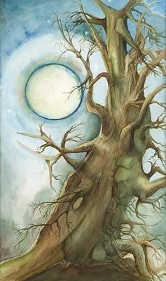 Juniper Moon Painting by Kathleen Boyle Magnuson