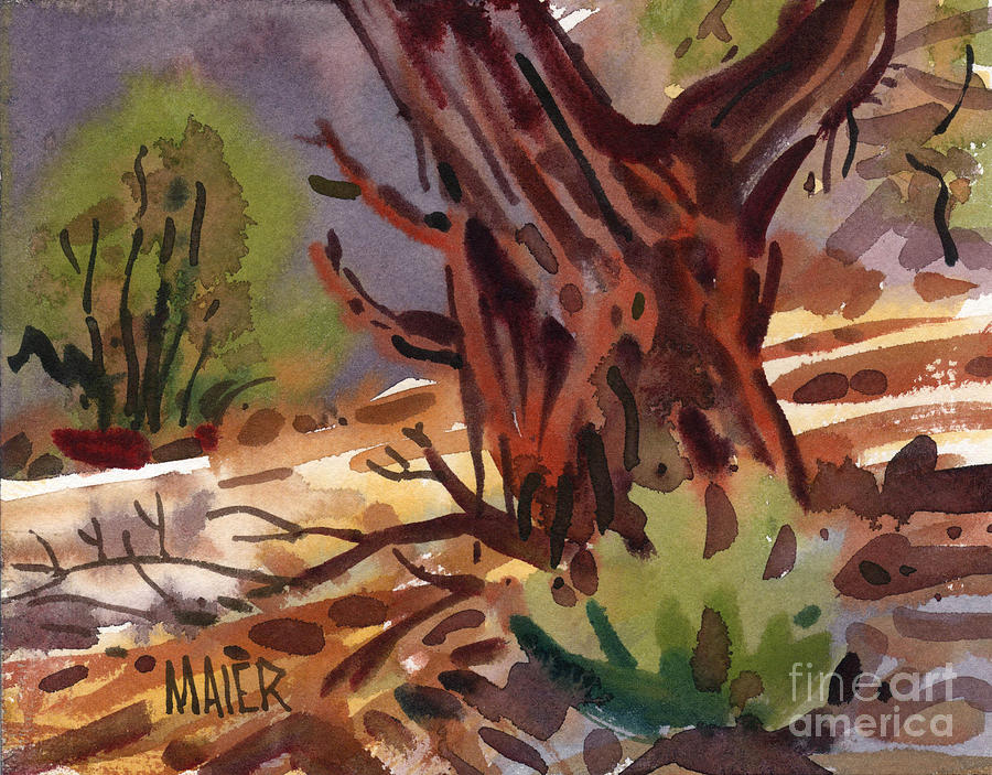 Juniper Shade Painting by Donald Maier
