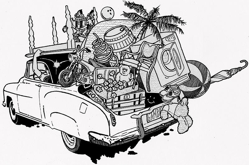 Car Digital Art - Junk In The Trunk by Dan Clewell
