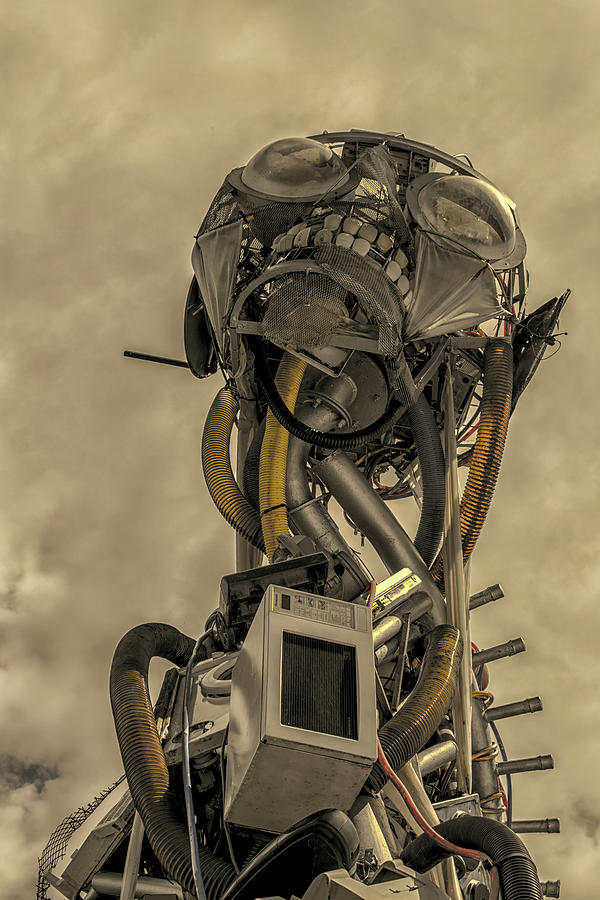 Device Photograph - Junk Yard Robot by Martin Newman