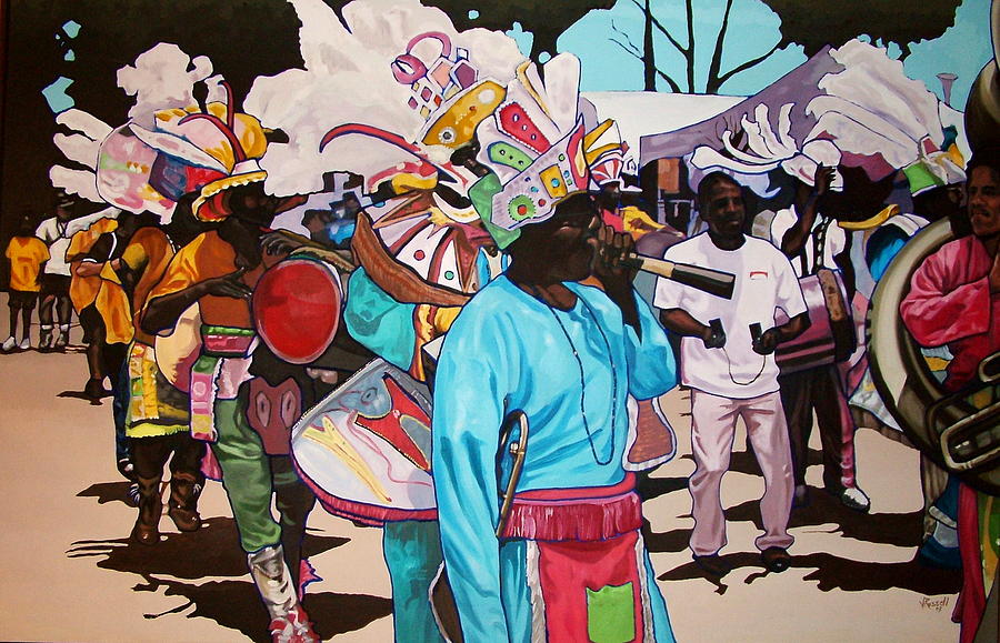 Junkanoo Painting By Jeanne Russell Pixels