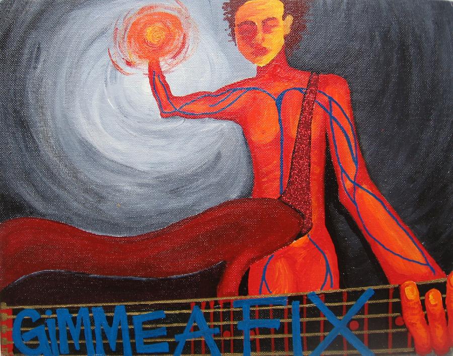 Junkie Painting by Sara Ashley Junkie Painting by Sara Ashley