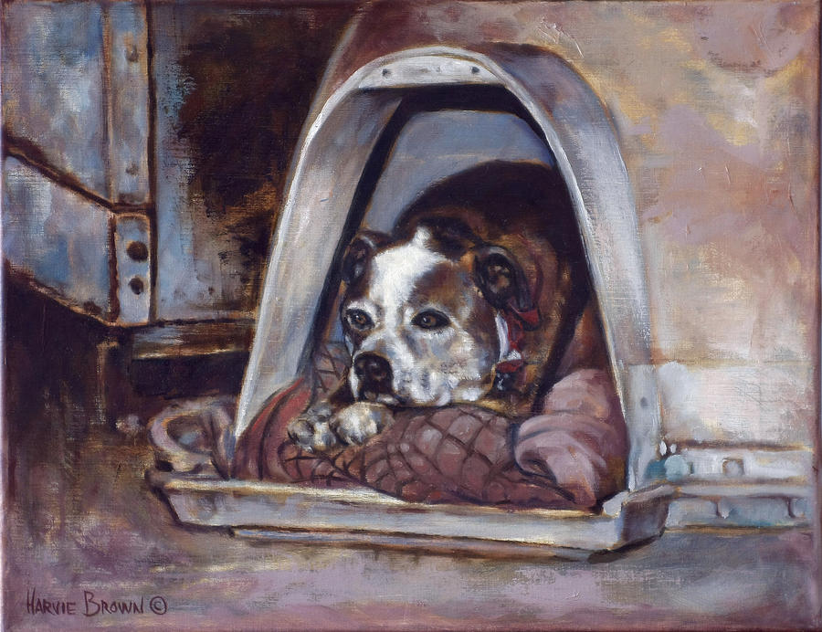 Junkyard Dog Painting by Harvie Brown
