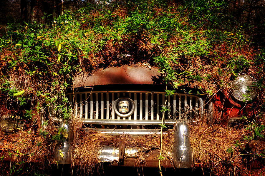 Car Photograph - Junkyard Nash by Greg and Chrystal Mimbs