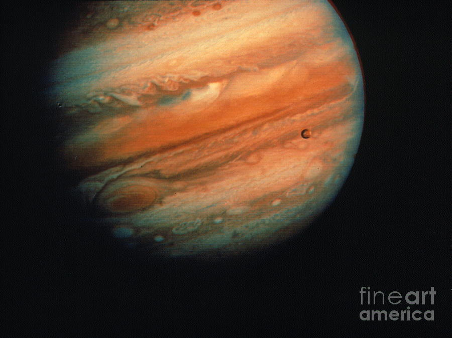 Jupiter, Europa, & Io Photograph by Granger