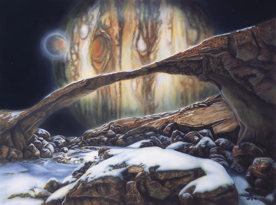 Jupiter From Io Painting by Wayne Pruse