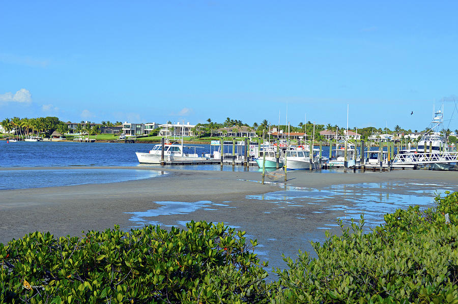 Jupiter Inlet At Low Tide Pyrography by Ken Figurski Fine Art America