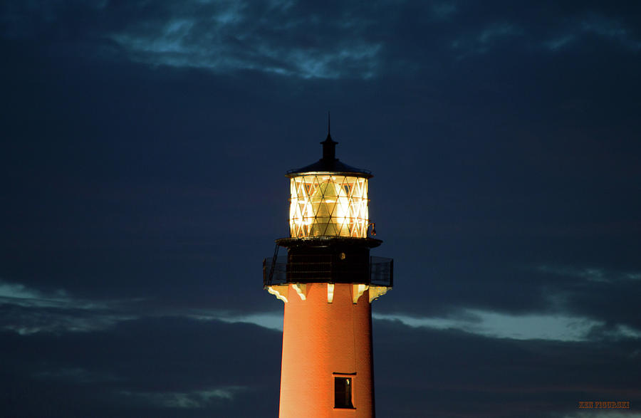 Jupiter Lighthouse Light Photograph by Ken Figurski