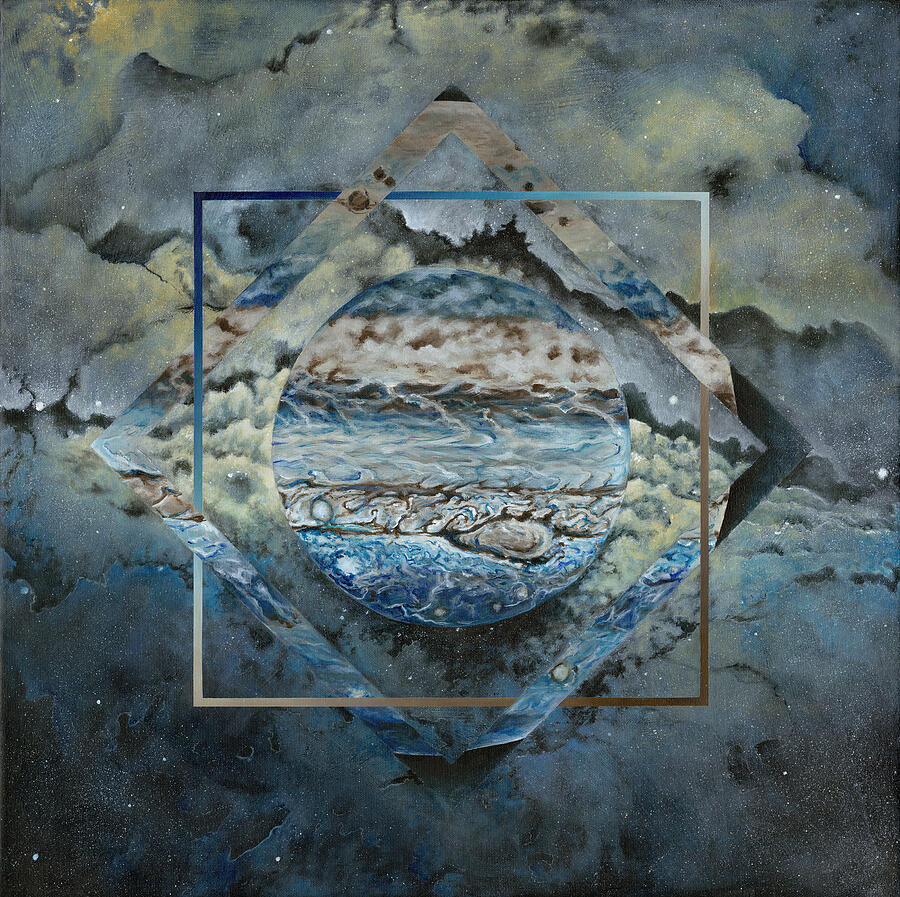 Jupiter Polyscape Painting by LE Williams Jupiter Polyscape Painting by LE Williams
