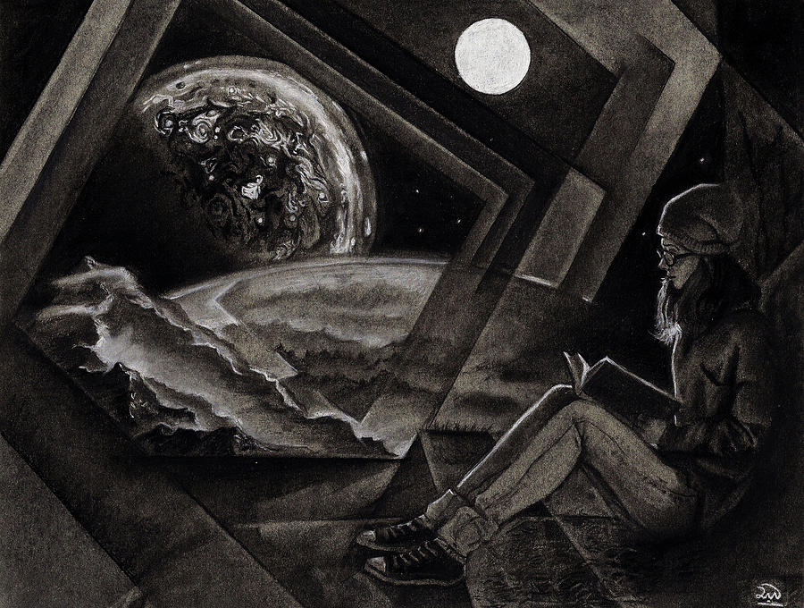 Space Drawing - Jupiter studies  by Leon Willis