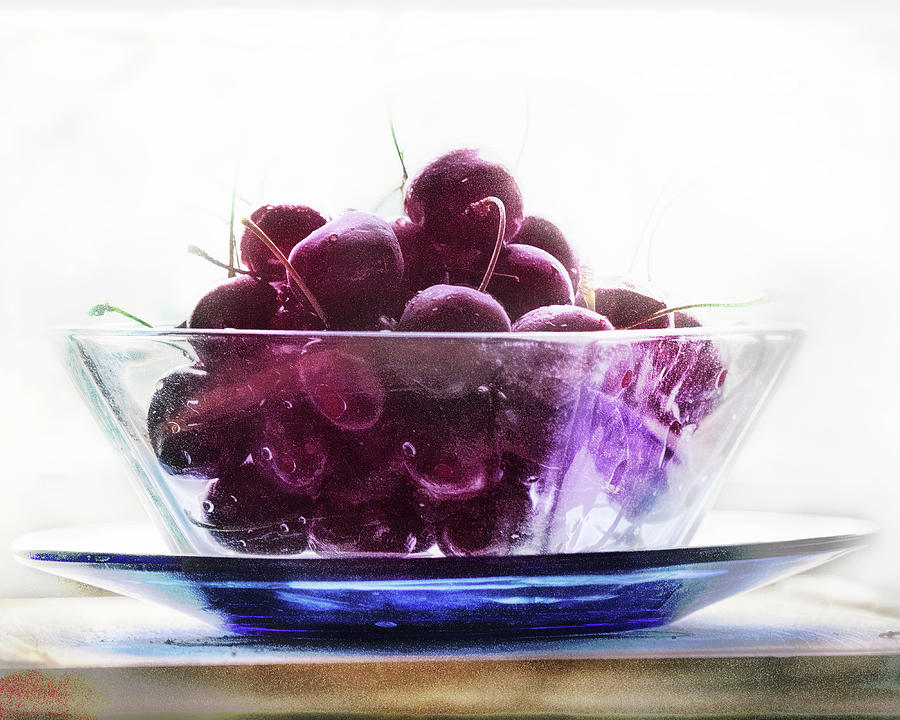 Just A Bowl Of Cherries Photograph by Sue Capuano