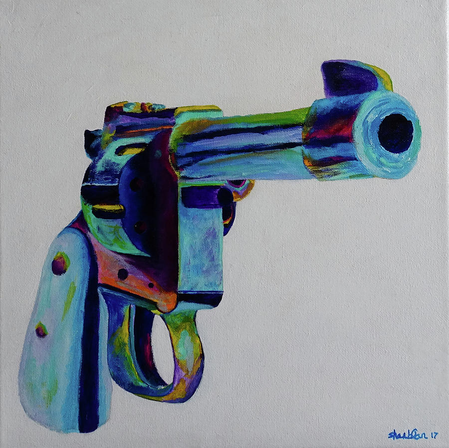 Just a gun Painting by Shannon Blanchard - Fine Art America