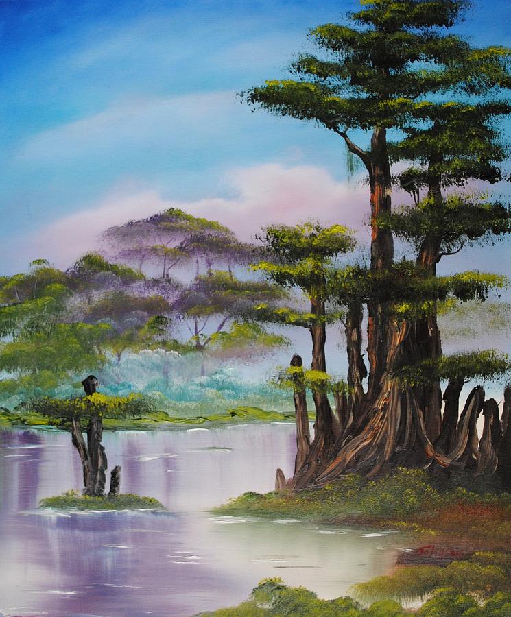 Just A Little Swamp Land Painting by John Johnson