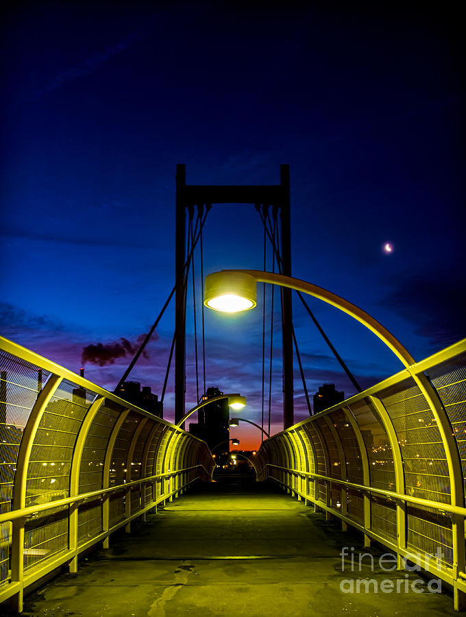 Bridge Photograph - Just a Pedestrian Sunrise by James Aiken