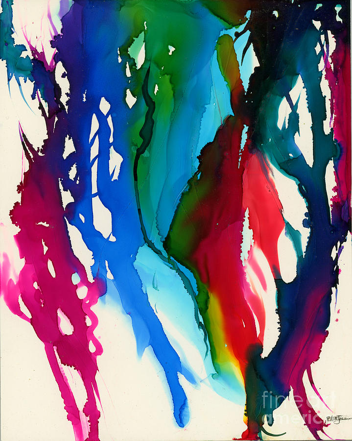 Abstract Painting - Just A Splash by Ellen Jane