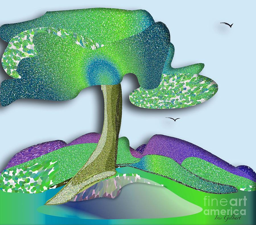 Just a Tree Digital Art by Iris Gelbart