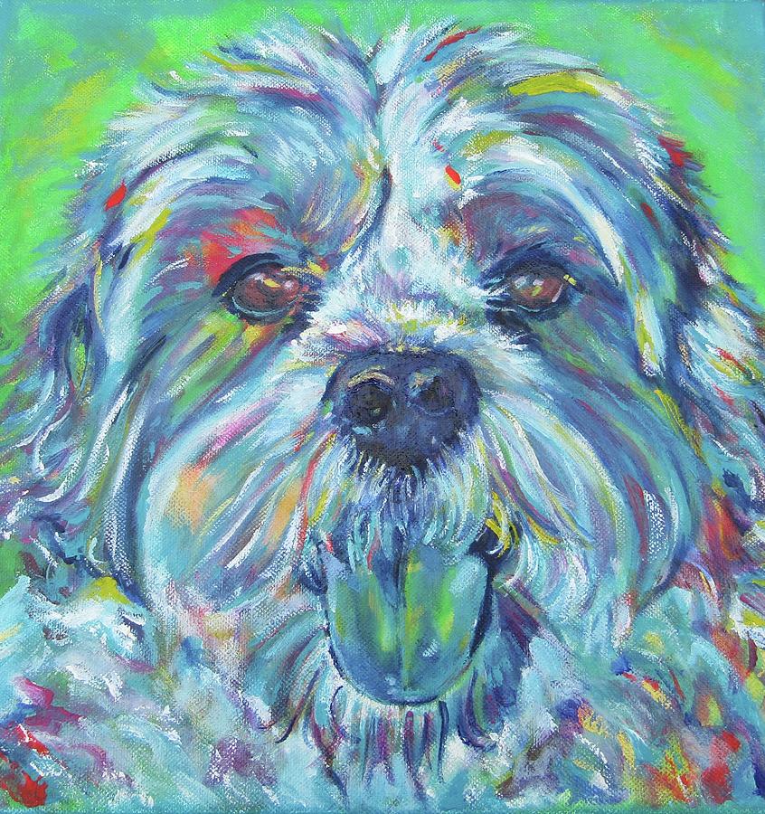 Just Adorable Dog Painting by Karin McCombe Jones