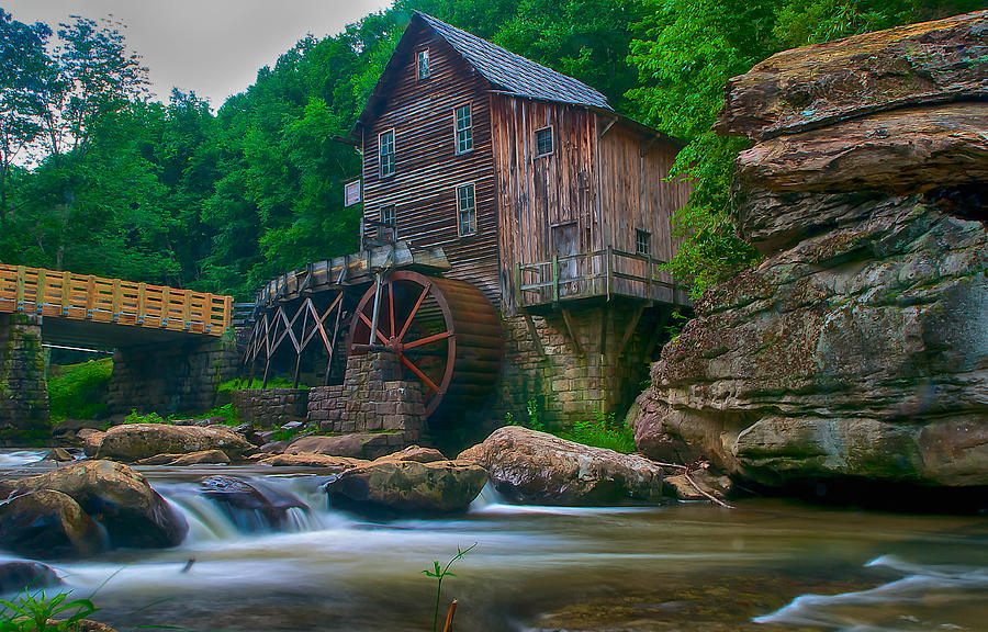 West Va Photograph - Just an Old Mill by Mike Yeatts