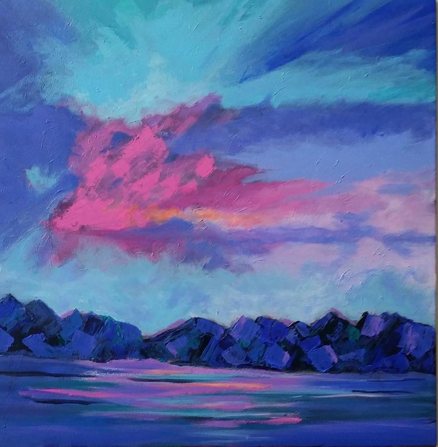 Just another Blue Sky Painting by Rosie Sherman