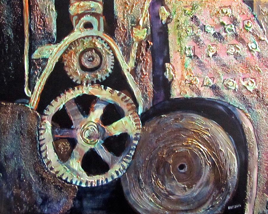 Just another Cog in the Wheel Painting by Barbara OToole