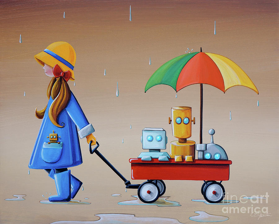Just Another Rainy Day Painting by Cindy Thornton