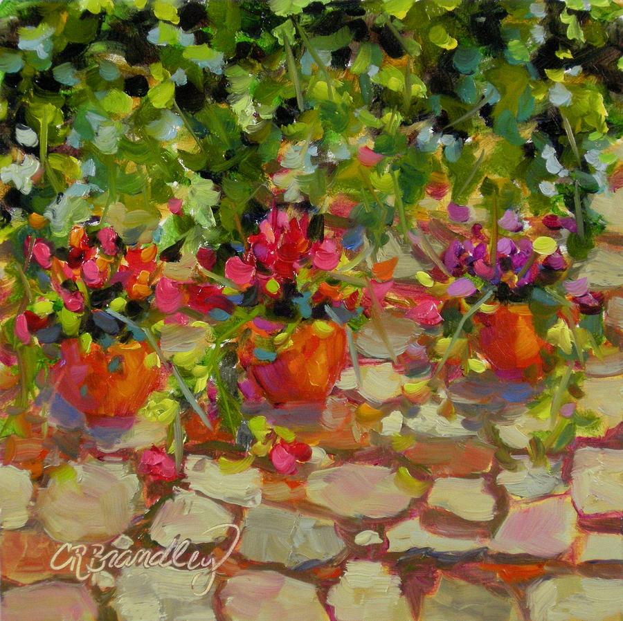 Just Another Wall in Tuscany Painting by Chris Brandley