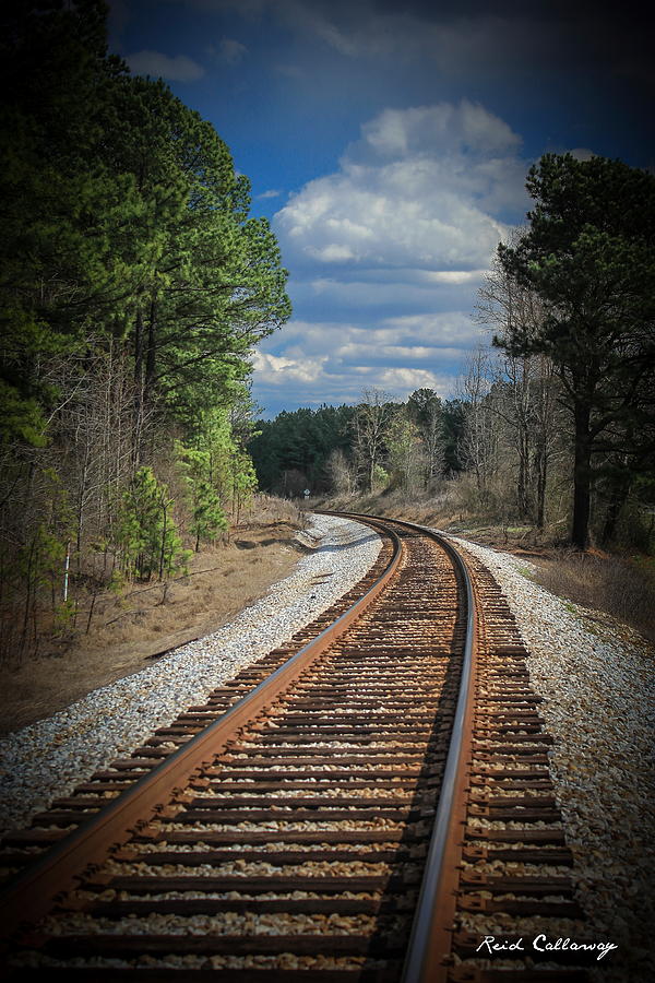 Just Around The Bend Railroad Tracks Photograph by Reid Callaway