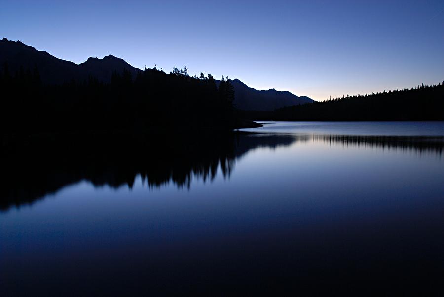 Banff National Park Photograph - Just Before Dawn by Larry Ricker