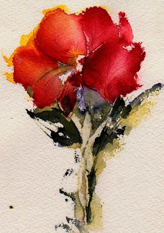 Just Bloomed Painting by Anne Duke