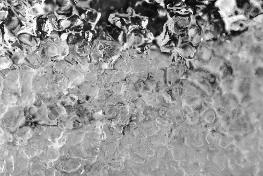 Just Ice B n W Photograph by Richard Andrews